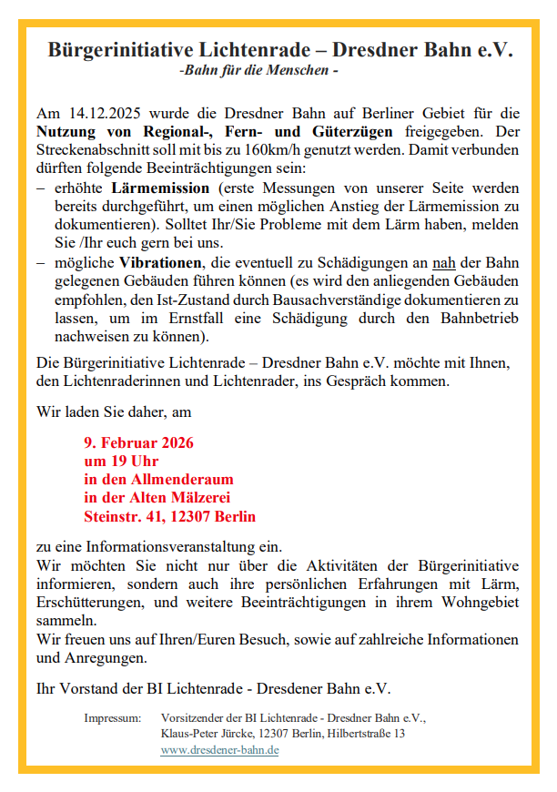 Einladung zur Infoveranstaltung am 09.02.2026